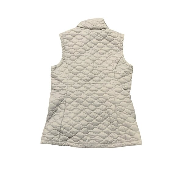 Free Country Ladies Small Silver Chip Quilted Vest Recycled Polyester Eco-Friend - Picture 2 of 5